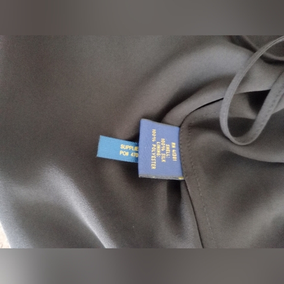 Polo by Ralph Lauren Black and White Flutter Sleeve Blouse Size 14 - Picture 8 of 8